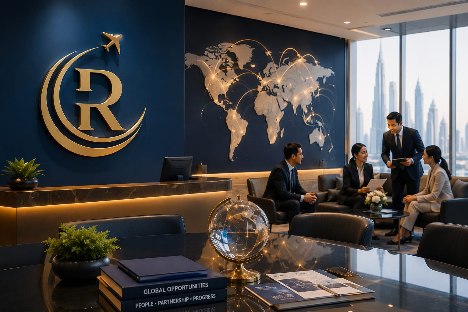 Hospitality professional providing guest service